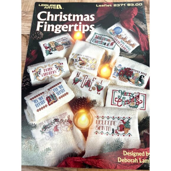 Leisure Arts Christmas Fingertips Cross Stitch Pattern Leaflet 2371 - Picture 2 of 3